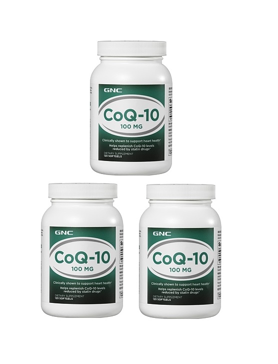 GNC Q 10 輔酵素 100mg 120軟膠囊(一組3瓶)
